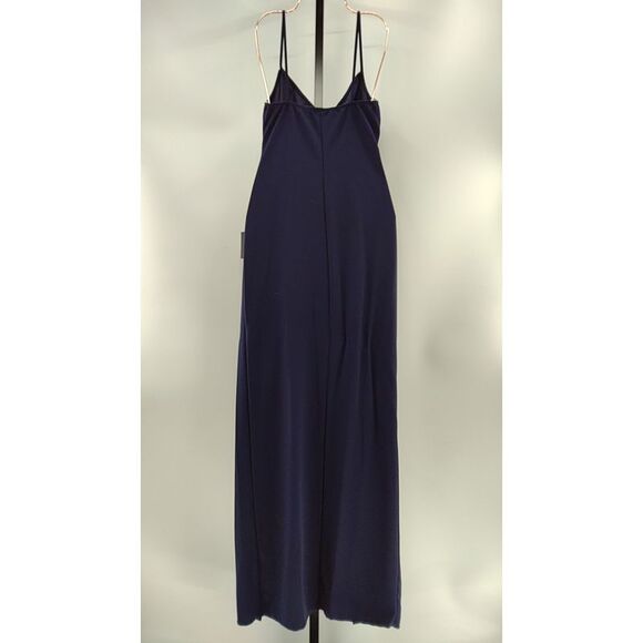 Lulus Sweetest Admirer Ruched Surplice Maxi Dress Blue M - Picture 3 of 3